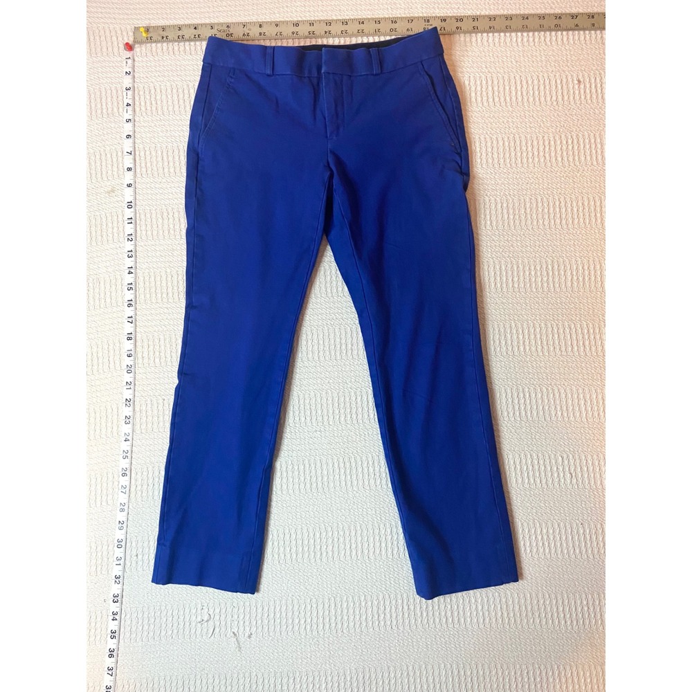 Banana Republic Ryan Fit Royal Blue Slim Leg Dress Pants Womens Size 0S